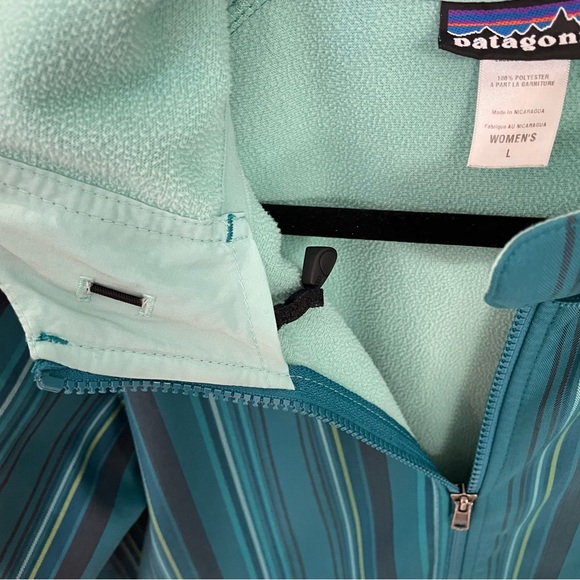 Patagonia Women’s Slope Style Full Zip jacket, Y2K stripe Size Large - Picture 5 of 7